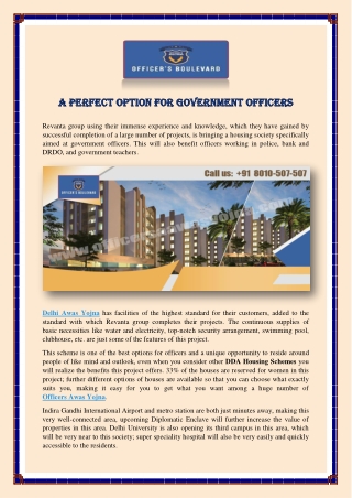 A Perfect Option For Government Officers