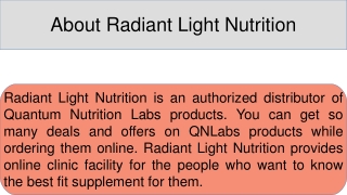 Quantum Nutrition Labs Quality Products For Natural Health