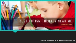 Best Autism Therapy Near Me | Capaar4autism