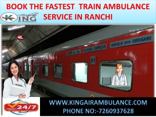 Get Low-Cost Train Ambulance Service in Kolkata