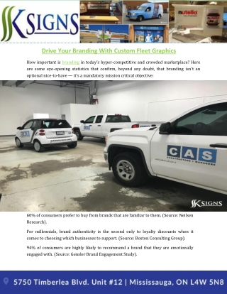 Drive Your Branding With Custom Fleet Graphics