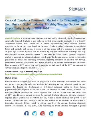 Cervical Dysplasia Diagnostic Market - by Diagnostic, and End Users - Global Industry Insights, Trends, Outlook and Oppo