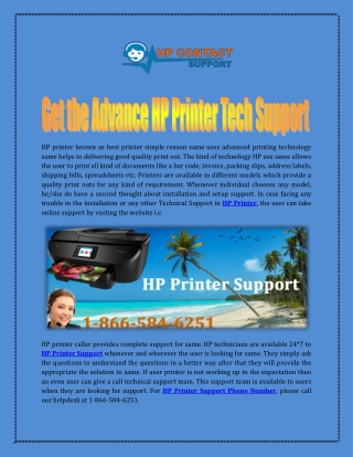 HP Printer Support Phone Number | HP Printer Support Number
