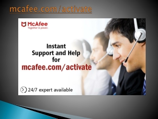 McAfee Activate - Installation by mcafee.com/activate