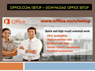 office.com/setup - Procedure to Download and Install Microsoft Office