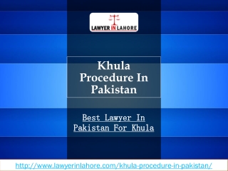 Khula Lawyer | Lawyerinlahore.com