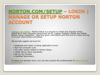 NORTON.COM/SETUP NORTON ANTIVIRUS ACTIVATION SETUP