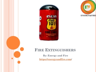 Fire extinguishers