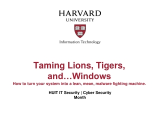 HUIT IT Security | Cyber Security Month