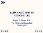 BASIC CONCEPTS IN HEMOPHILIA