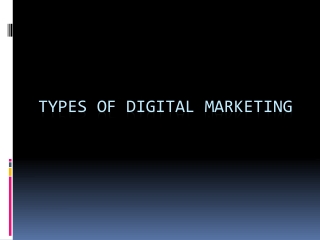 Types of Digital Marketing