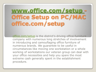 Office.com/setup Office Antivirus Activation Support