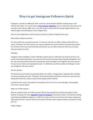 Buy Instagram Followers - 100% Real y Super