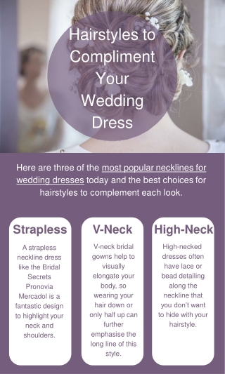 Best Hairstyle to Match With Your Wedding Dress
