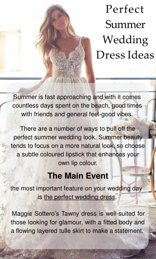 Tips to Buying Wedding Dress For Summer