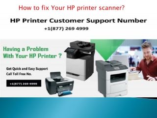 How to fix Your HP printer scanner