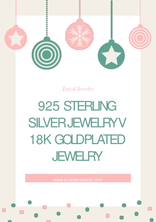 925 Sterling Silver Jewelry v 18K Gold Plated Jewelry - Fashion Accessories Store