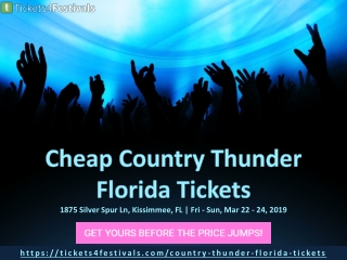 2019 Country Thunder Florida Tickets Cheap