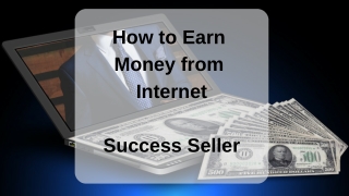 How to Earn Money from Internet with Success Seller