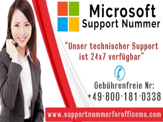 MS Support Nummer 49-800-181-0338