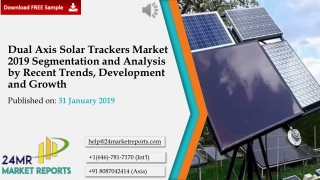 Dual Axis Solar Trackers Market 2019 Segmentation and Analysis by Recent Trends, Development and Growth