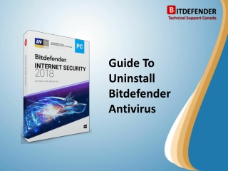 Guide To Uninstall Bitdefender Antivirus