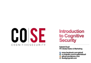 Cognitive Security - Corporate Introduction ('12)