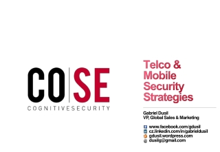 Cognitive Security - Telco & Mobile Security ('12)