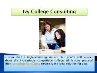 Ivy College Consulting