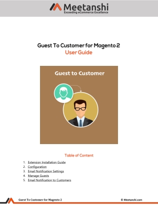 Magento 2 Guest to Customer