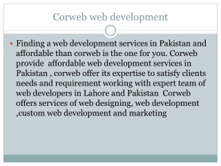 web developer in lahore