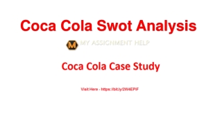 Coca Cola Swot Analysis by My Assignment Help