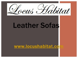Leather Sofas - locushabitat.com