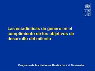 Programa de las Naciones Unidas para el Desarrollo