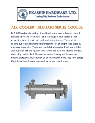 Ekaship - Blg Lqg Series Cooler