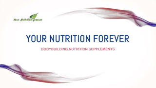 Bodybuilding Nutrition Supplements
