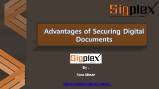 Advantages of Securing Digital Documents