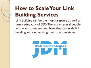 How to Scale Your Link Building Services