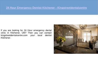 24 Hour Emergency Dentist Kitchener