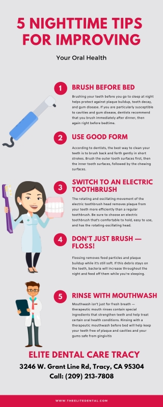 5 Nighttime Tips for Improving Your Oral Health