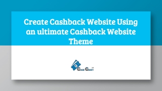 Create Cashback Website Using an Responsive Cashback Website Theme