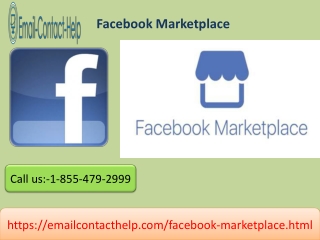 Discover products for sale near you with Facebook Marketplace 1-855-479-2999