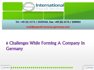 8 Challenges While Forming A Company In Germany