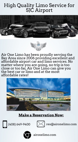 High Quality Limo Service for SJC Airport