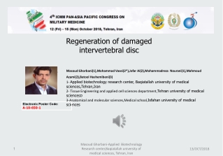 Regeneration of damaged intervertebral disc