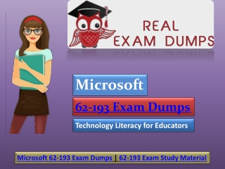 Microsoft 62-193 Exam Dumps Material | Realexamdumps.com