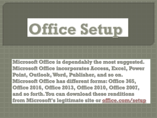 Office.com/setup – Office Support