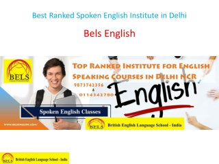 Best Ranked Spoken English Institute in Delhi