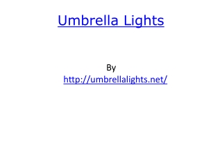 Umbrella Lights