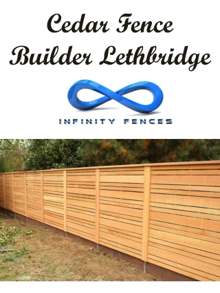 Cedar Fence Builder Lethbridge